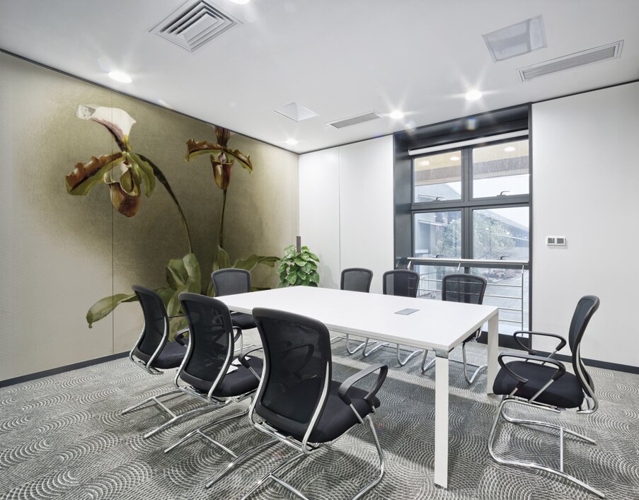 Cypripedium lathamianum inversum from Reichenbachia Orchids 1888-1894 illustrated by Frederick Sander 1847-1920.  Wall Printing