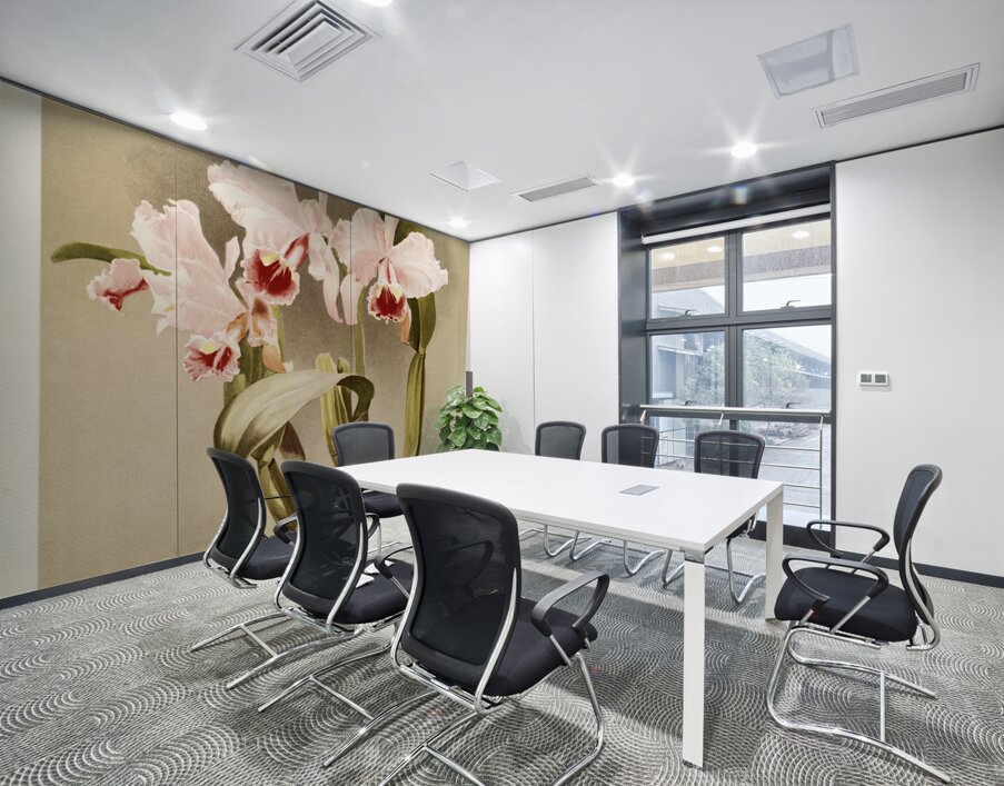 Cattleya labiata var luedemanniana from Reichenbachia Orchids 1888-1894 illustrated by Frederick Sander 1847-1920.  Wall Printing