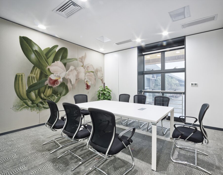 Cypripedium lemoinierianum from Reichenbachia Orchids 1888-1894 illustrated by Frederick Sander 1847-1920.  Wall Printing