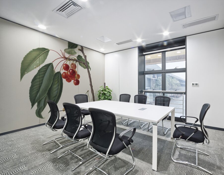 Cherry Prunus avium from Pomona Italiana 1817 - 1839 by Giorgio Gallesio 1772-1839.  Wall Printing