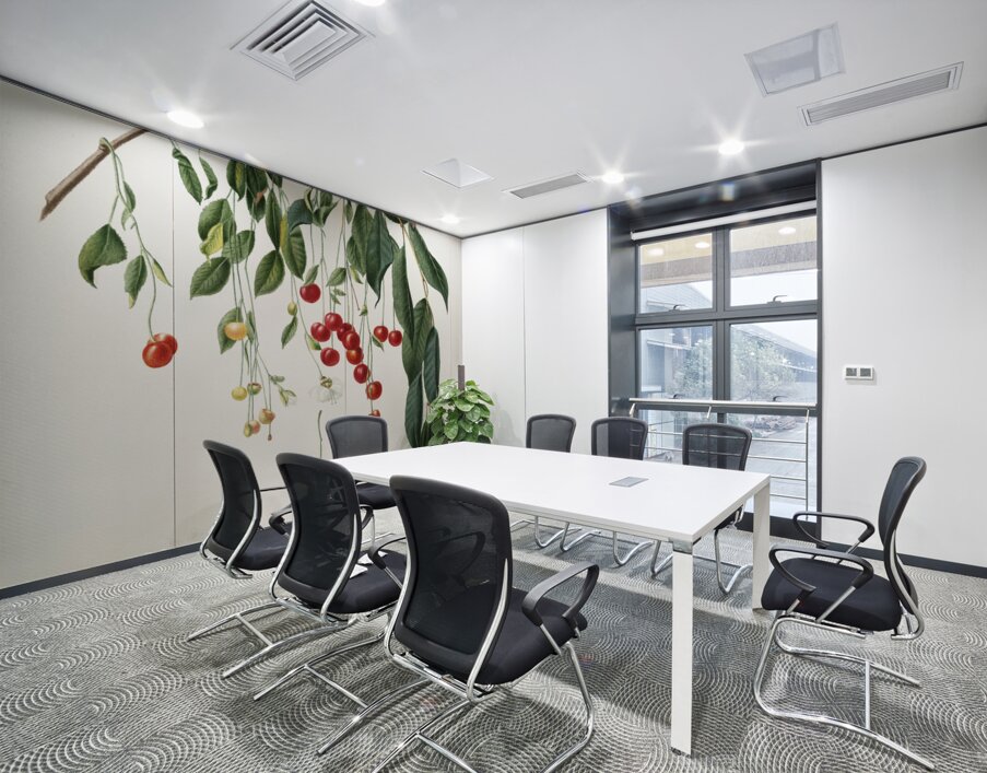 Visciola Cherries Cerasus visciola from Pomona Italiana 1817 - 1839 by Giorgio Gallesio 1772-1839.  Wall Printing