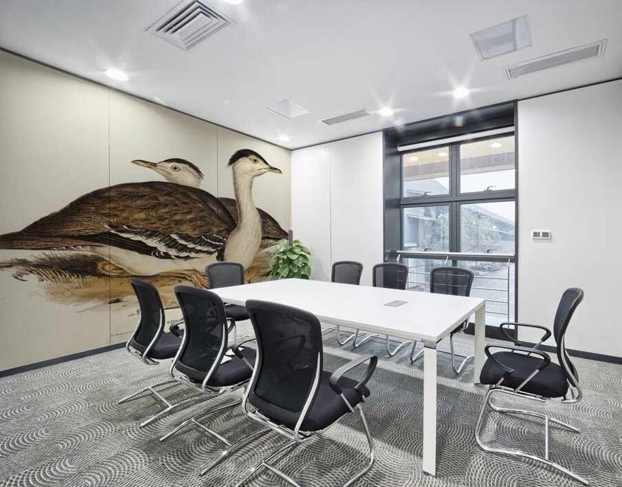 Australian Bustard Otis Australasianus illustrated by Elizabeth Gould 1804–1841 for John Gould’s 1804-1881 Birds of Australia  Wall Printing