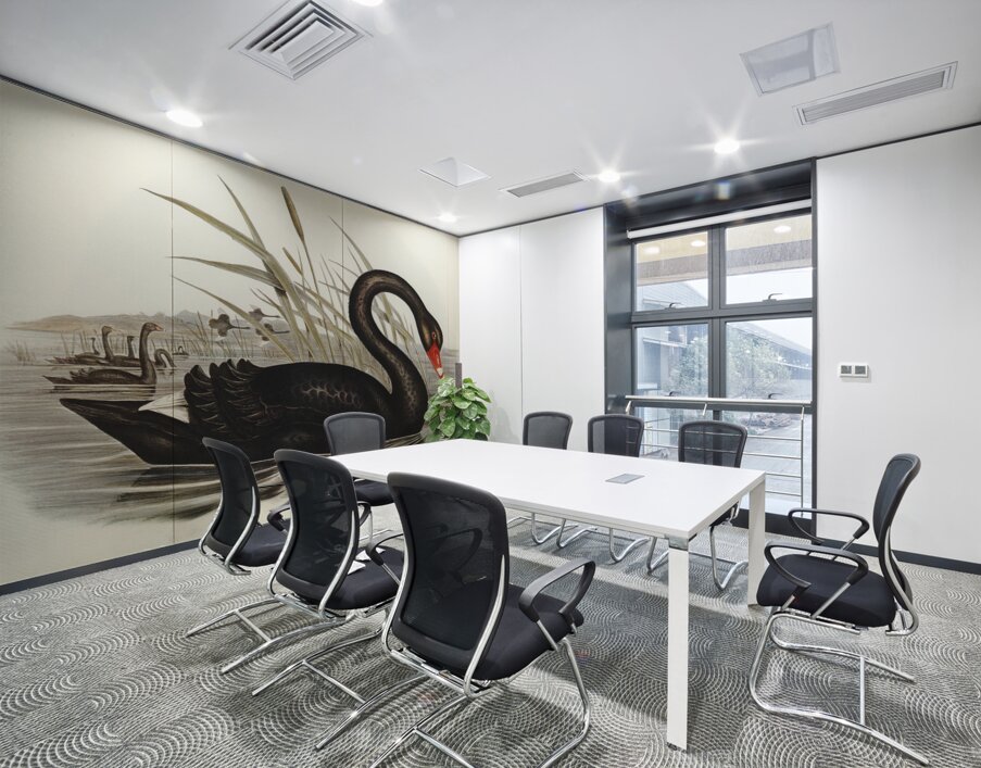 Black Swan Cygnus atratus illustrated by Elizabeth Gould 1804–1841 for John Gould’s 1804-1881 Birds of Australia  Wall Printing