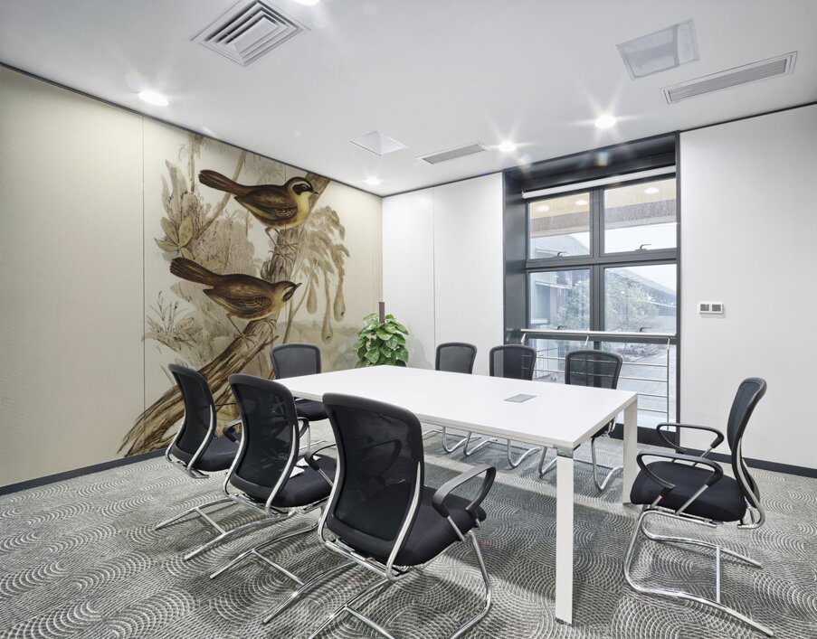 Yellow-throated Sericornis Sericornis citreogularis illustrated by Elizabeth Gould 1804–1841 for John Gould’s 1804-1881 Birds of Australia  Wall Printing