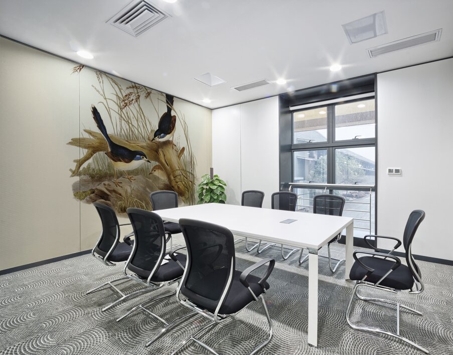 Fawn-breasted Superb Warbler Malurus hypoleucus illustrated by Elizabeth Gould 1804–1841 for John Gould’s 1804-1881 Birds of Australia  Wall Printing