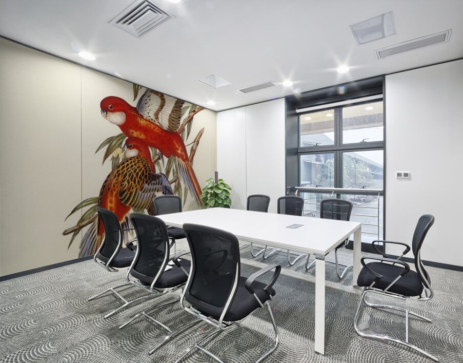 Fiery Parakeet Platycercus ignitus illustrated by Elizabeth Gould 1804–1841 for John Gould’s 1804-1881 Birds of Australia  Wall Printing