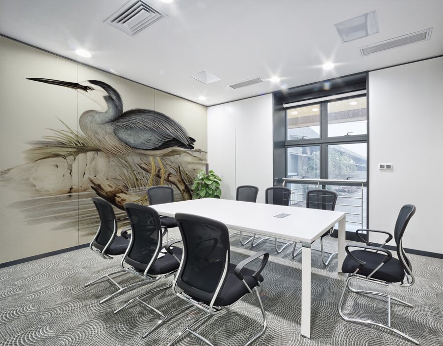 White-fronted Heron Ardea Novae-Hollandiae illustrated by Elizabeth Gould 1804–1841 for John Gould’s 1804-1881 Birds of Australia  Wall Printing