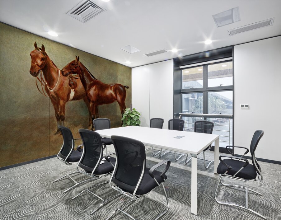 Polo Ponies Romany And Tith Owned By Sir J. Barker Frederic Whiting English 1874–1962 Wall Printing