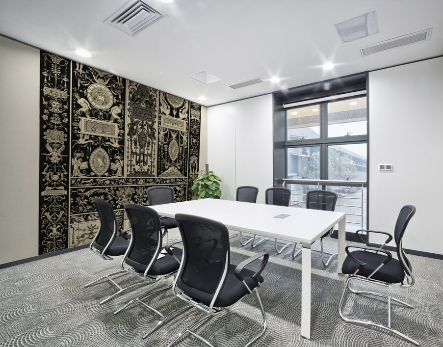 Renaissance pattern. 1888 edition Lornement Polychrome by Albert Racine 1825–1893. Wall Printing