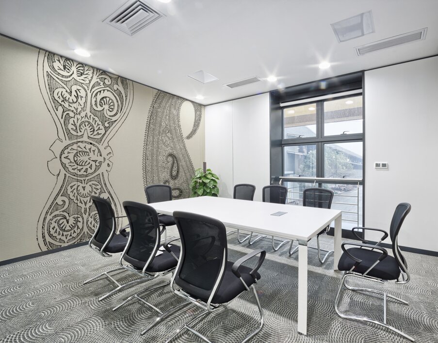 Indian design. 1888 edition Lornement Polychrome by Albert Racine 1825–1893. Wall Printing