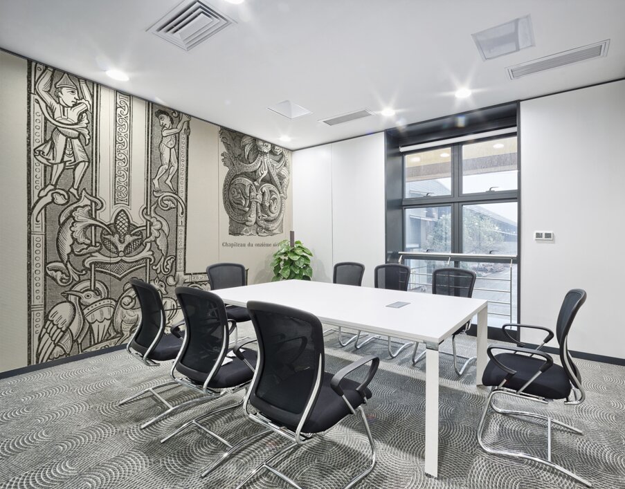 Antique Chinese illustrations. 1888 edition Lornement Polychrome by Albert Racine 1825–1893. Wall Printing