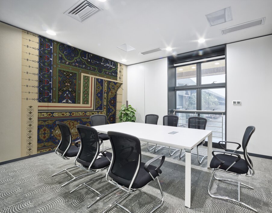 Persian pattern. 1888 edition Lornement Polychrome by Albert Racine 1825–1893. Wall Printing