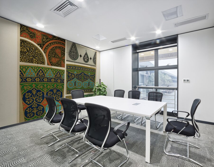 Indian pattern. 1888 edition Lornement Polychrome by Albert Racine 1825–1893. Wall Printing