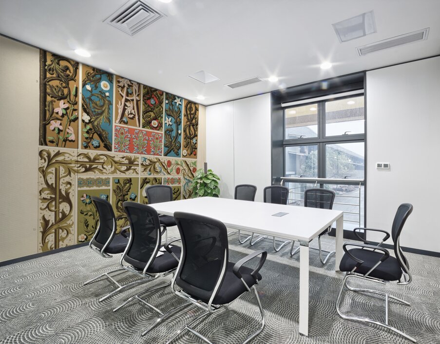 Middle-Ages pattern. 1888 edition Lornement Polychrome by Albert Racine 1825–1893. Wall Printing