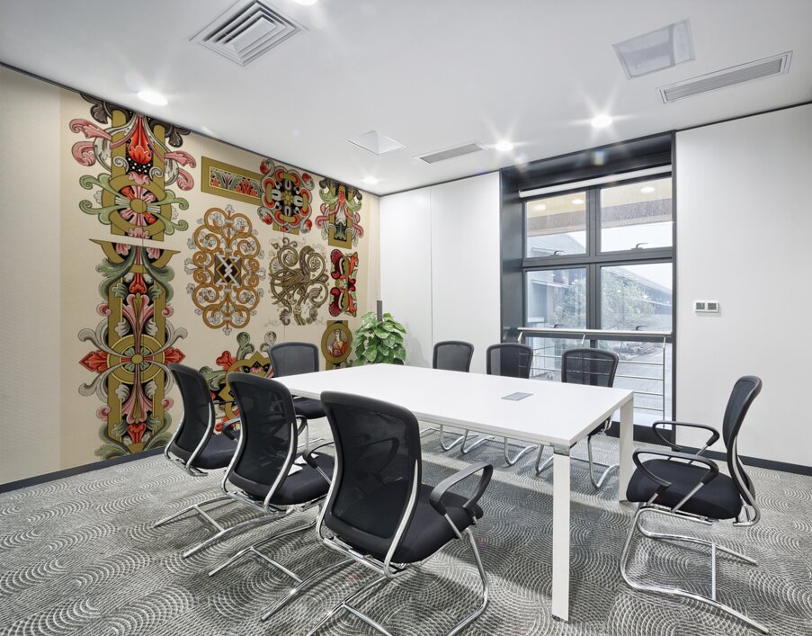 Middle-Ages pattern. 1888 edition Lornement Polychrome by Albert Racine 1825–1893. Wall Printing