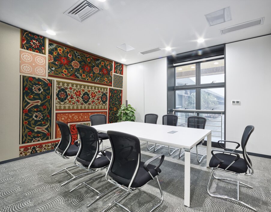 Indo-Persian pattern. 1888 edition Lornement Polychrome by Albert Racine 1825–1893. Wall Printing