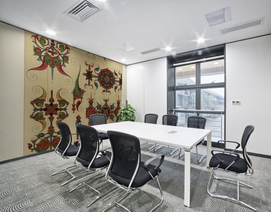 Middle-Ages pattern. 1888 edition Lornement Polychrome by Albert Racine 1825–1893. Wall Printing