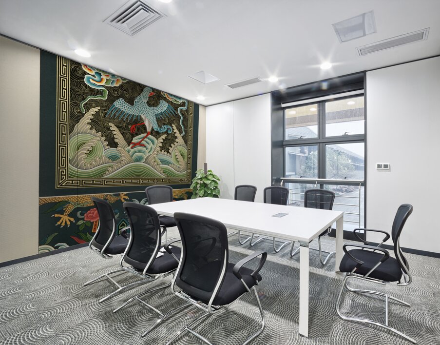 Chinese pattern Lornement Polychrome 1888 by Albert Racinet 1825-1893. 1888 edition. Wall Printing