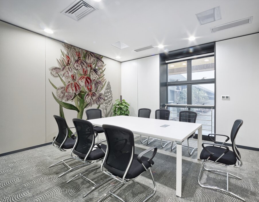 Leafy spiked orchis from Edwards Botanical Register 1829-1847  by Sydenham Edwards John Lindley and James Ridgway. Wall Printing