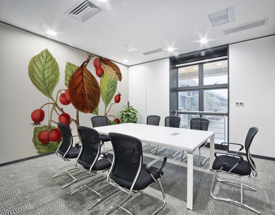 Plum leaved thorn from Edwards Botanical Register 1829-1847  by Sydenham Edwards John Lindley and James Ridgway. Wall Printing