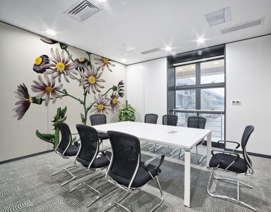 Lilac senecio from Edwards Botanical Register 1829-1847  by Sydenham Edwards John Lindley and James Ridgway. Wall Printing