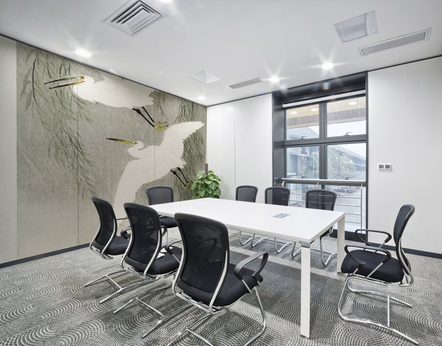 Little Egrets in flight 1925 - 1936 by Ohara Koson 1877-1945. Wall Printing