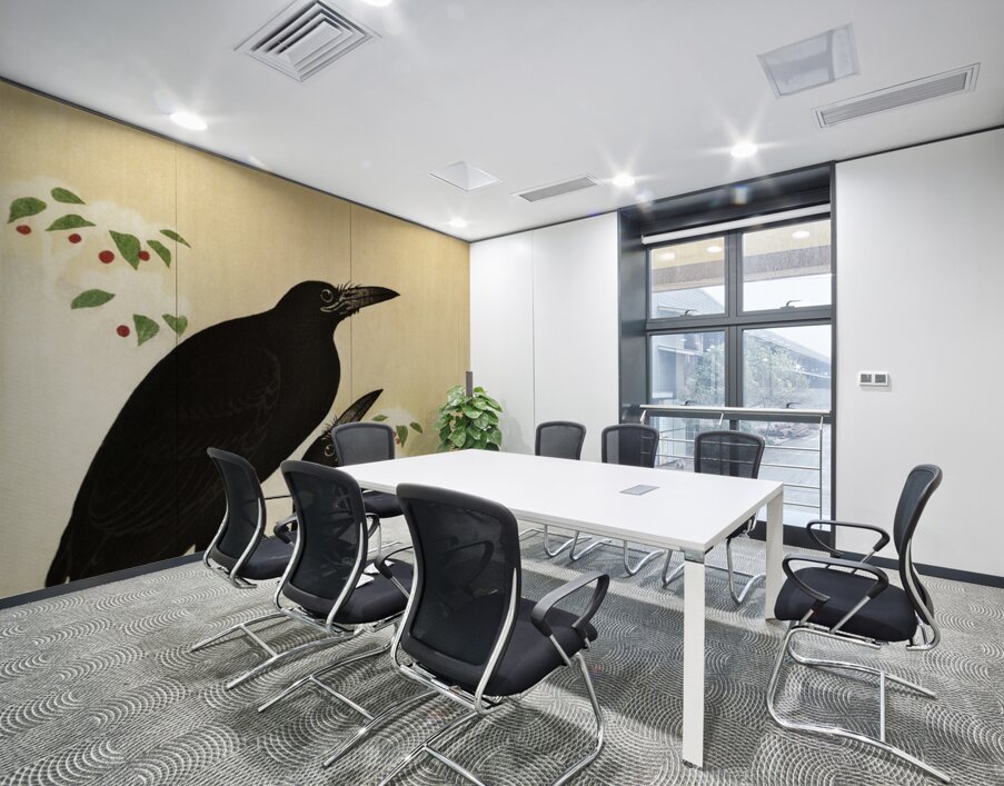 Crows in snow 1900 - 1936 by Ohara Koson 1877-1945. Wall Printing