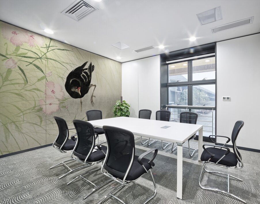 Moorhen at flowering plant 1900 - 1936 by Ohara Koson 1877-1945. Wall Printing