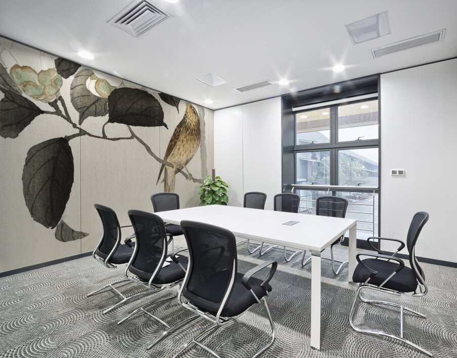 Lapwing on tree stump 1900 - 1930 by Ohara Koson 1877-1945. Wall Printing