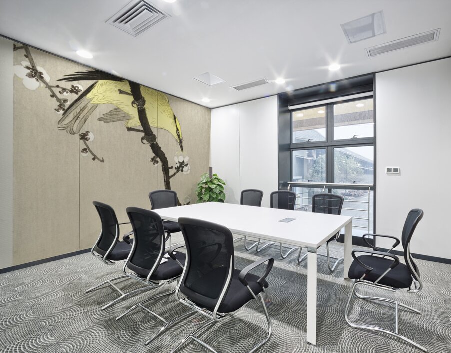 Chinese oriole on plum blossom branch 1900 - 1910 by Ohara Koson 1877-1945. Wall Printing