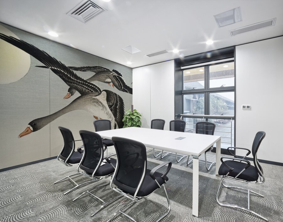 Birds at full moon 1900 - 1936 by Ohara Koson 1877-1945. Wall Printing
