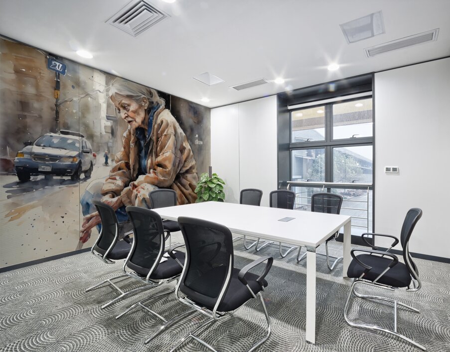 Watercolor  “Deliver Me“  By Bruce Lazarus Wall Printing