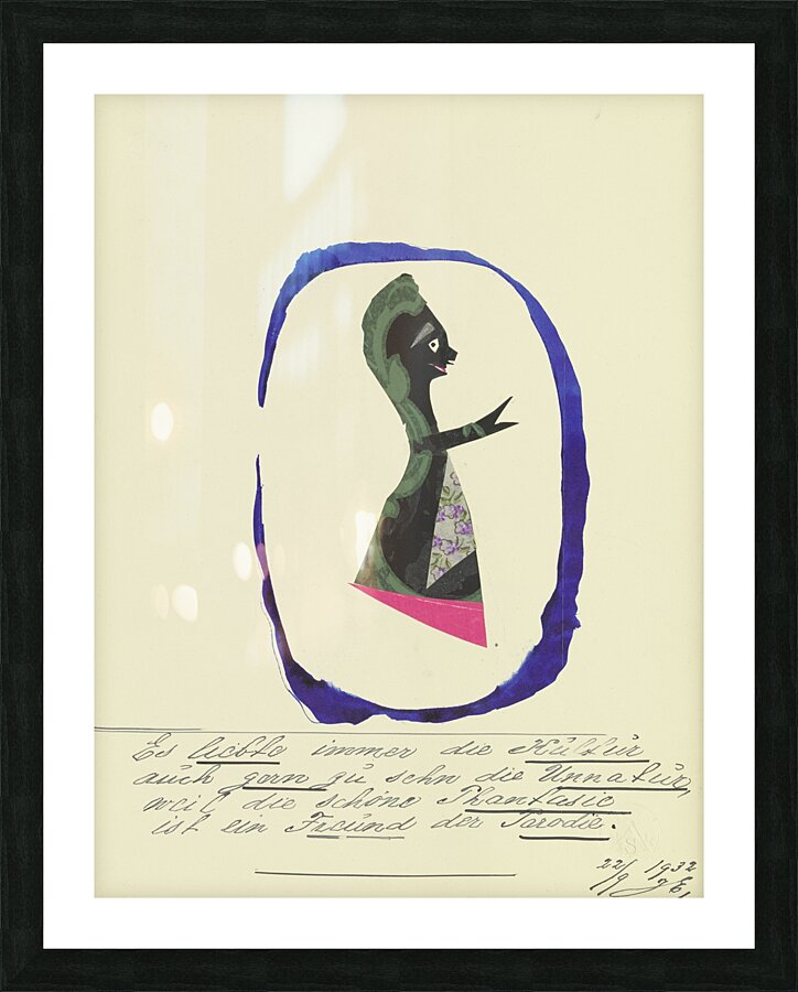 ‘Es liebte immer die Kultur …’ 1932  My Pictures Become Wilder and Wilder By John Elsas Picture Frame print