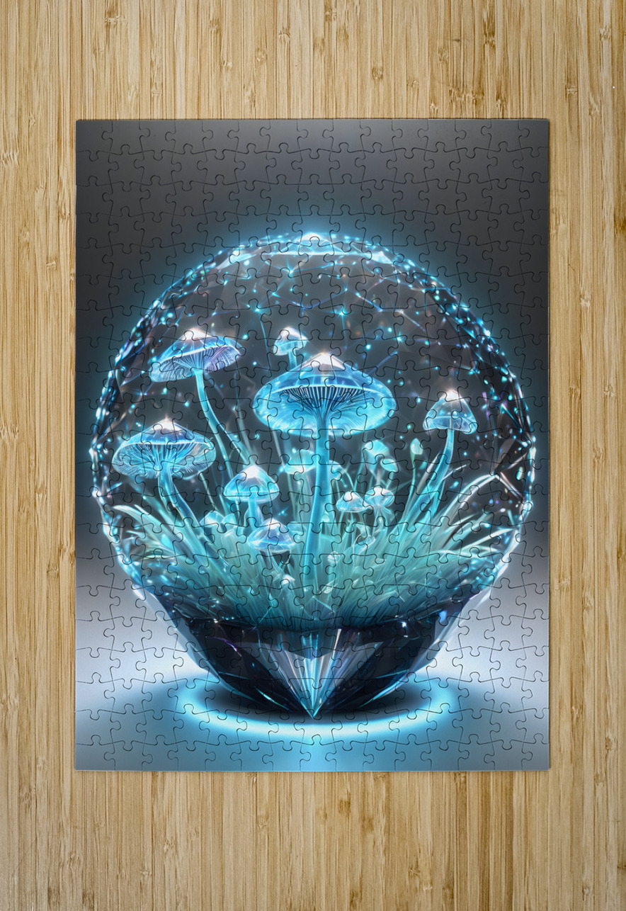  Glowing Crystal Mushrooms By ISHISH IStockHistory com Puzzle printing