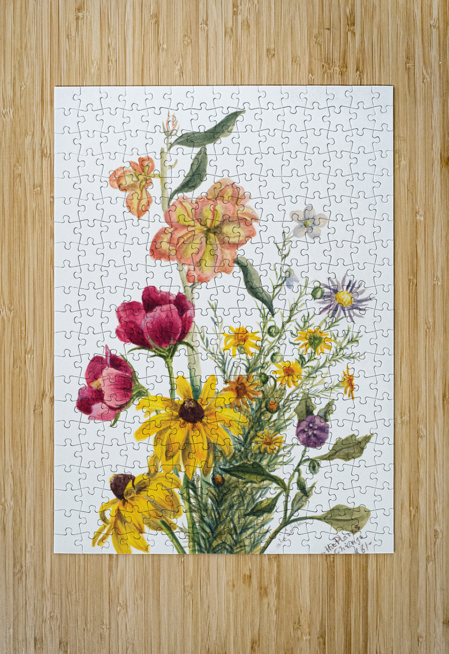 Group of Flowers 1881 IStockHistory com Puzzle printing