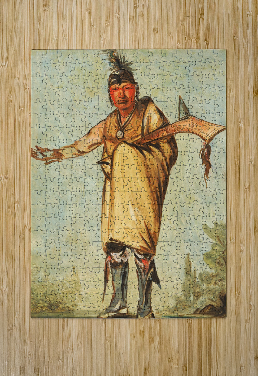 Náw-Káw Wood Former Chief of The Tribe 1828 IStockHistory com Puzzle printing