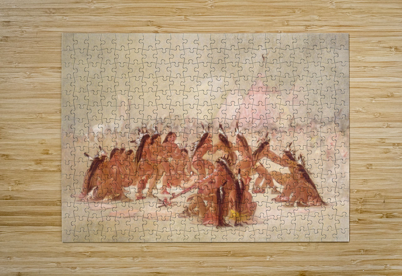 Pipe Dance Assiniboine 1835-1837 IStockHistory com Puzzle printing