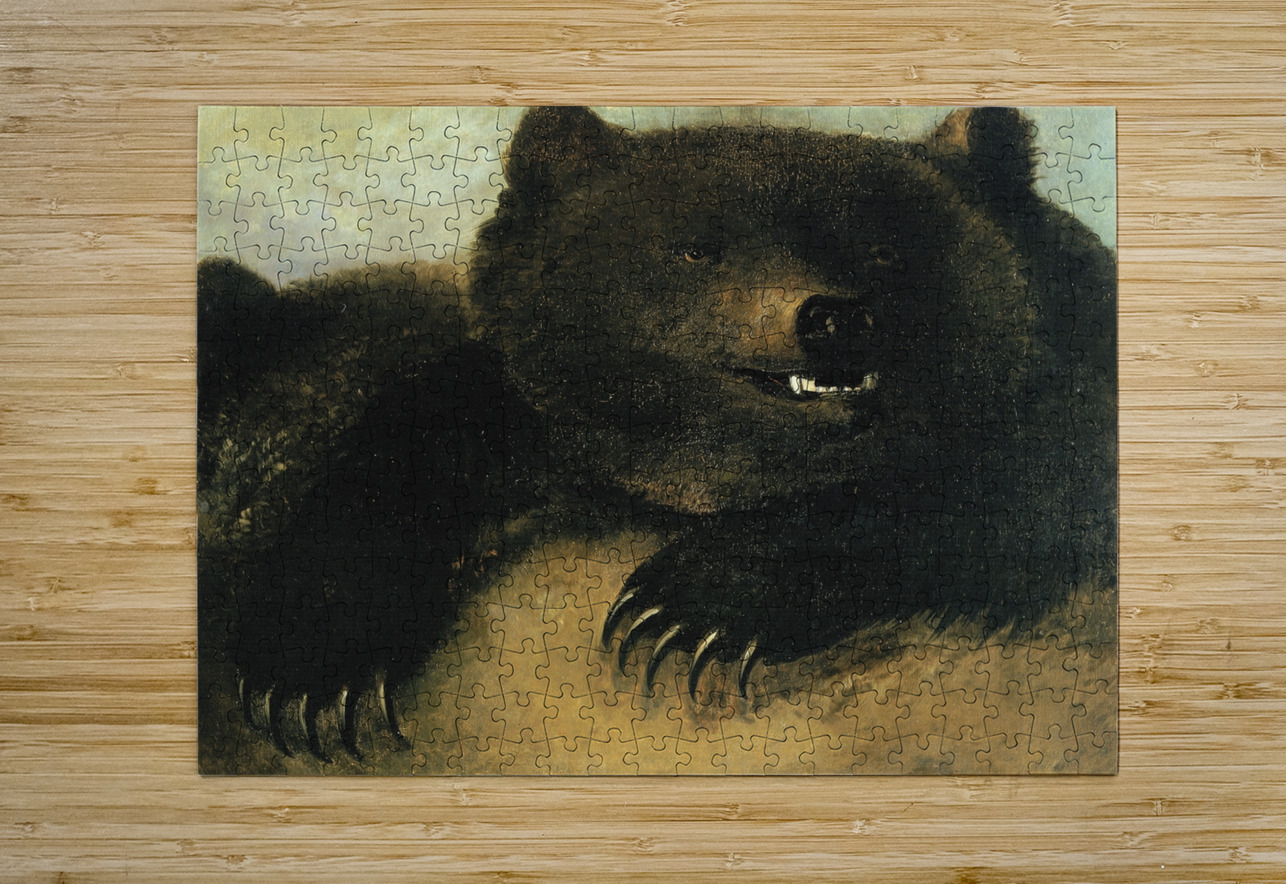 Weapons and Physiognomy of the Grizzly Bear 1846-1848 IStockHistory com Puzzle printing