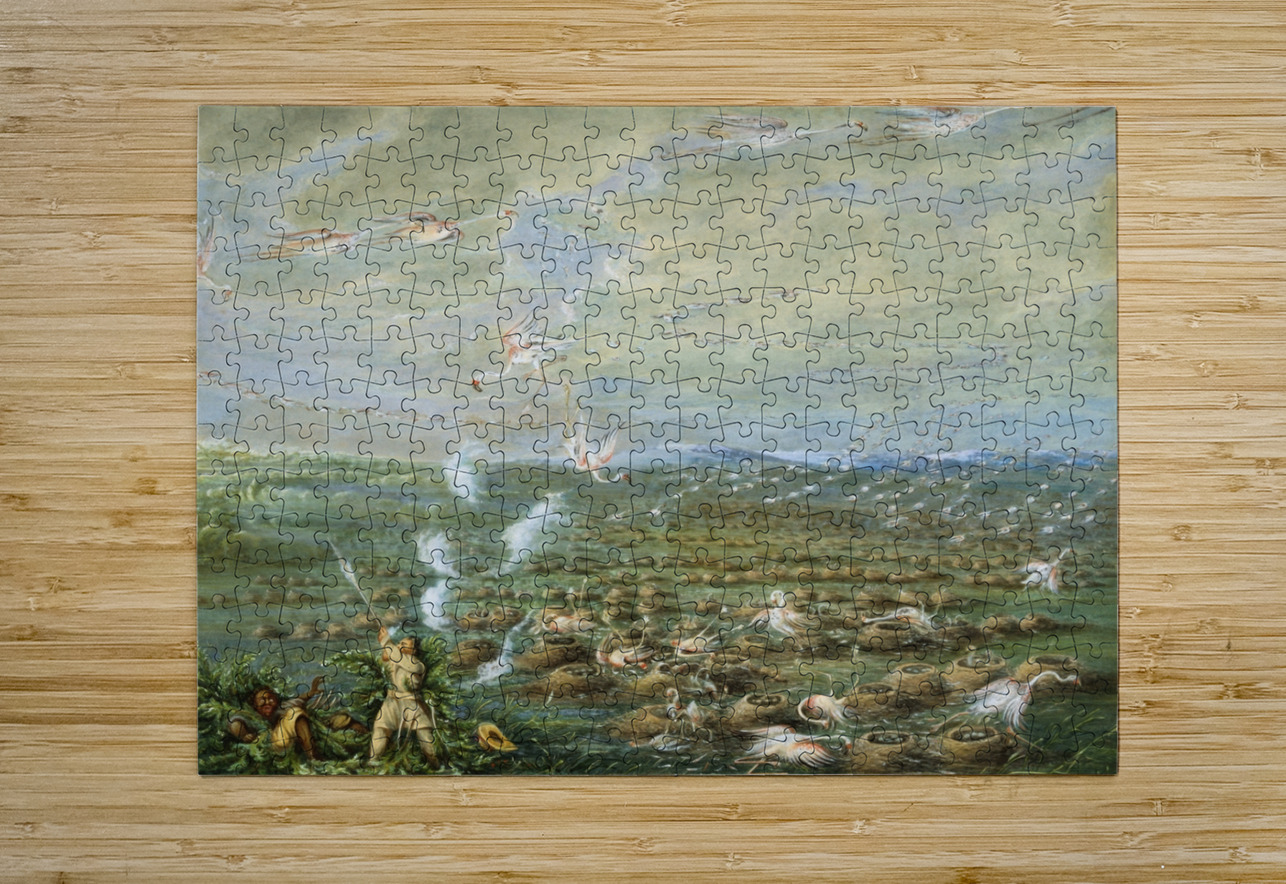 Flamingo Shooting in South America 1856 IStockHistory com Puzzle printing