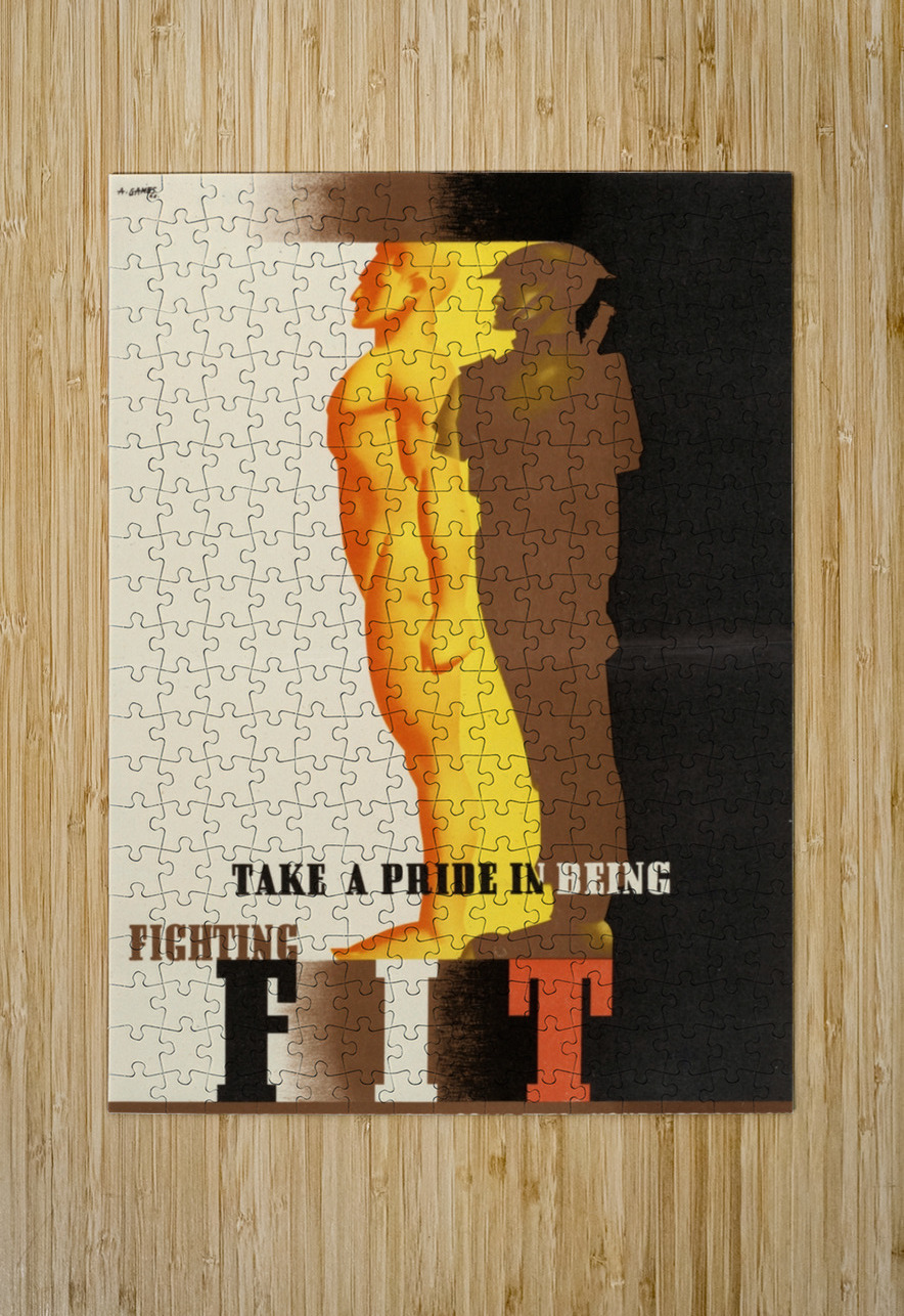 Take a Pride in Being Fighting Fit IStockHistory com Puzzle printing