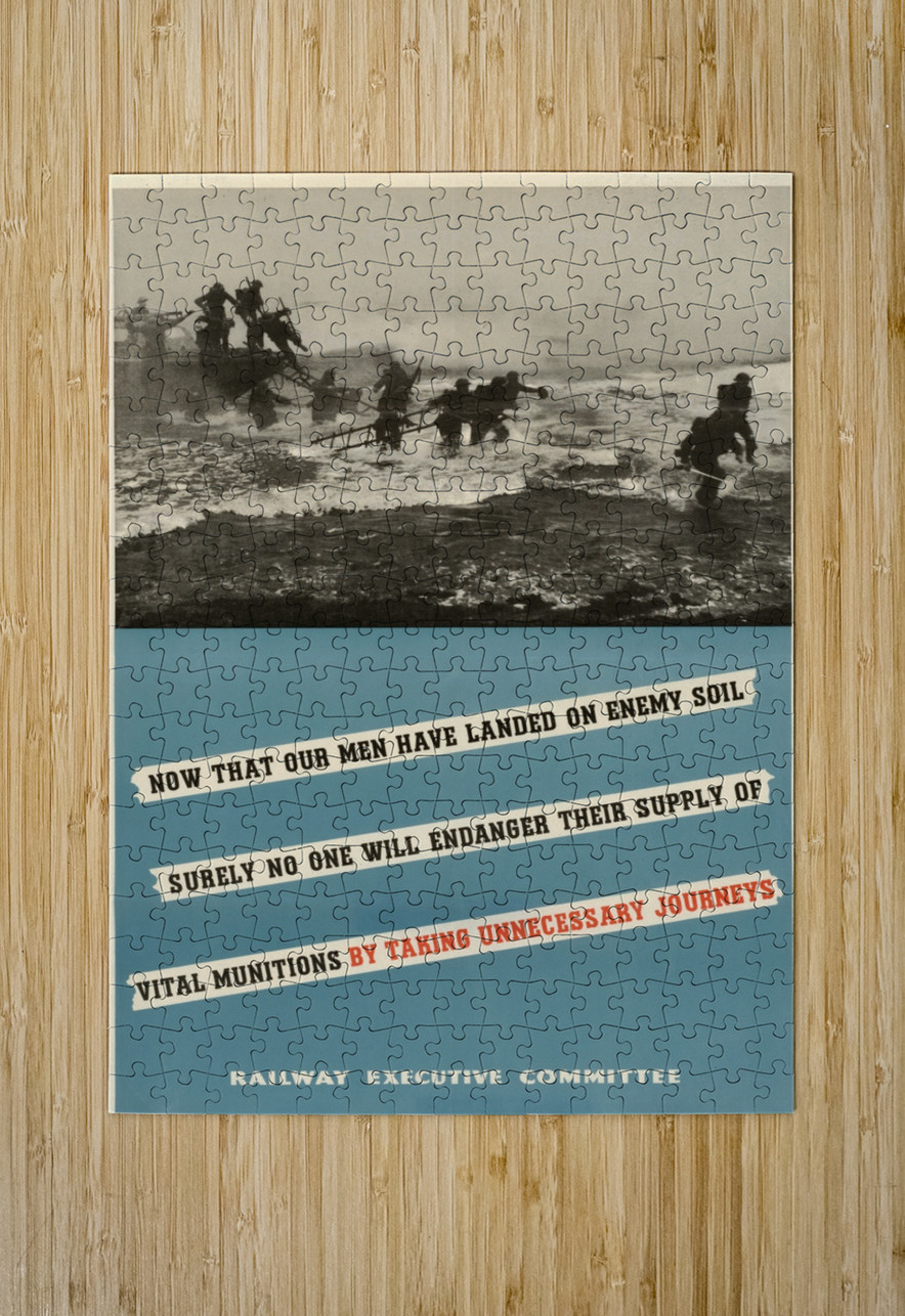 Now That Our Men Have Landed on Enemy Soil IStockHistory com Puzzle printing