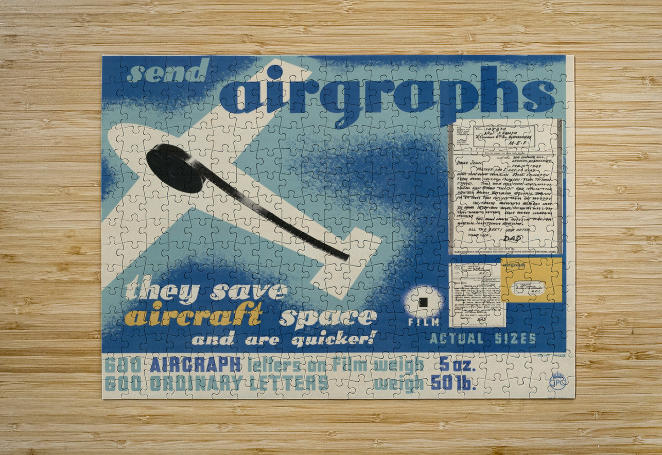 Send Airgraphs – They Save Aircraft Space and are Quicker! IStockHistory com Puzzle printing