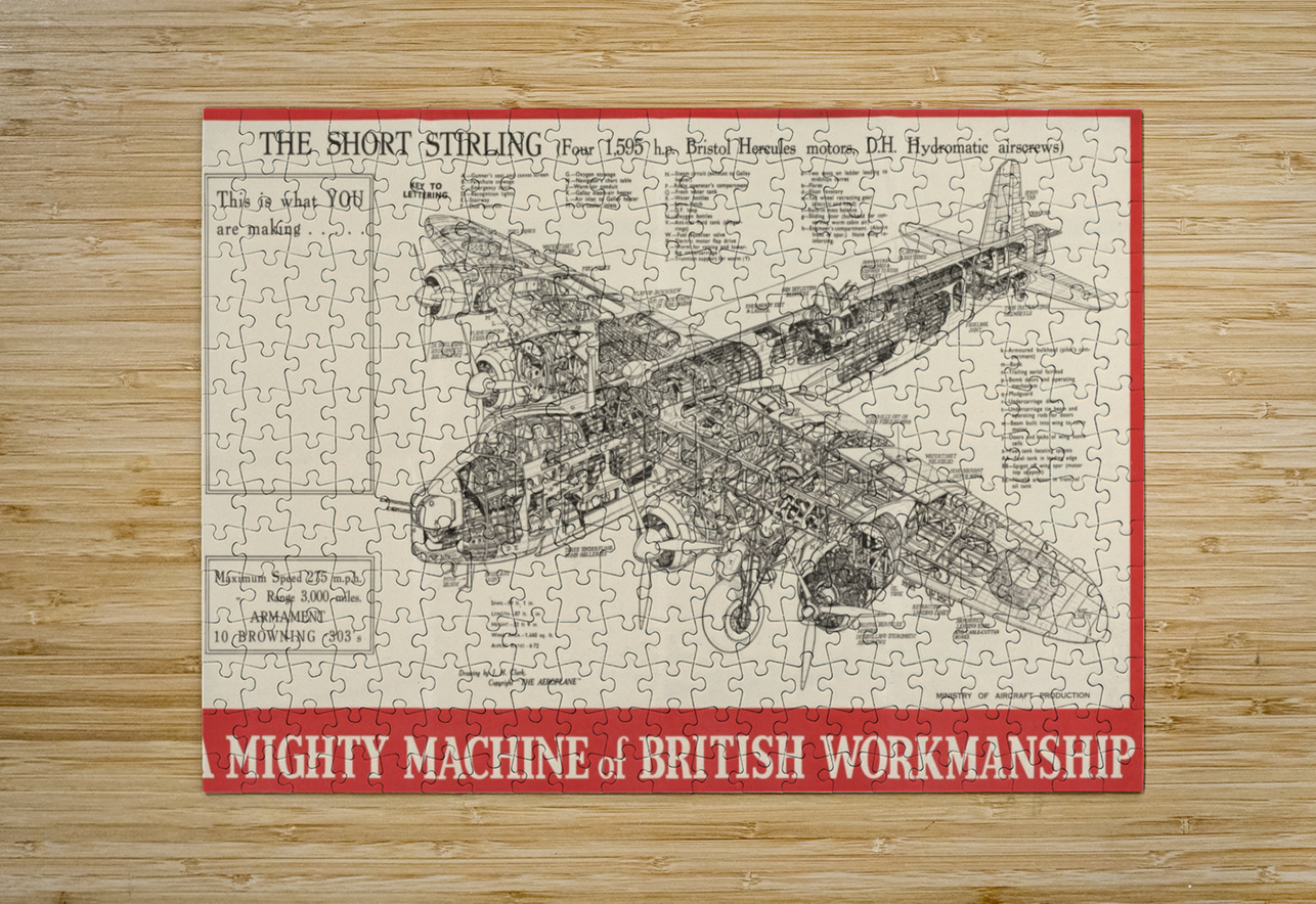 This is What You are Making…A Mighty Machine of British Workmanship – The Short Stirling IStockHistory com Puzzle printing