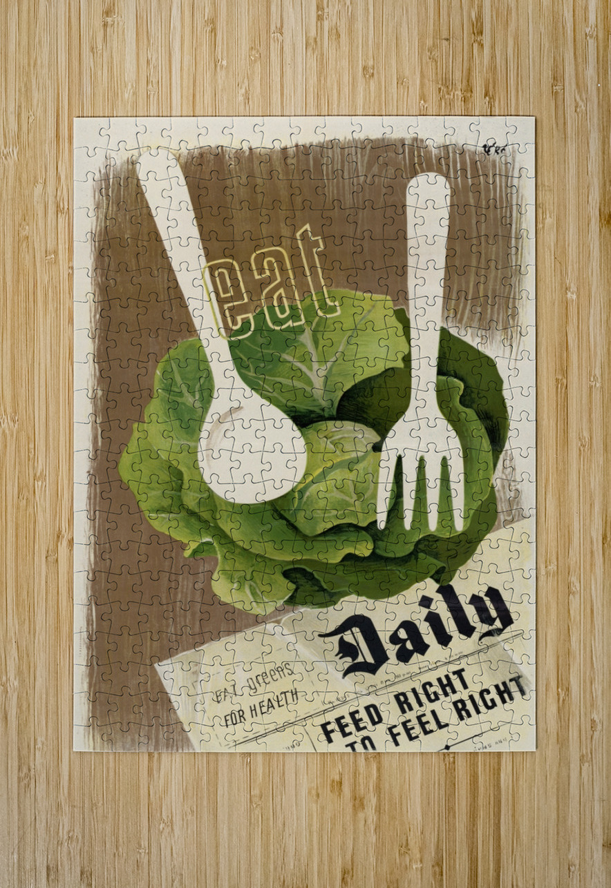 Eat Greens for Health – Feed Right to Feel Righ IStockHistory com Puzzle printing