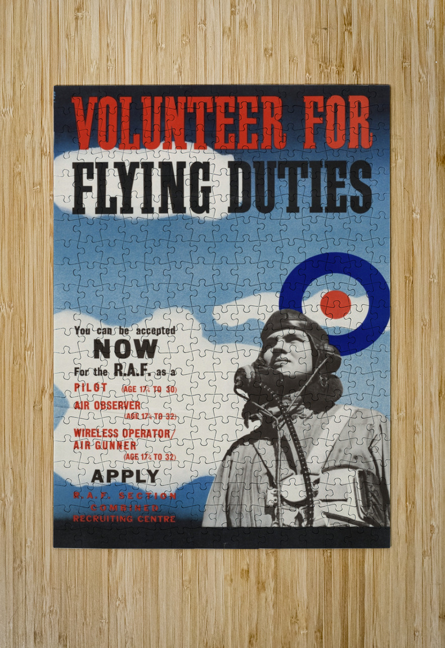 Volunteer for Flying Duties IStockHistory com Puzzle printing