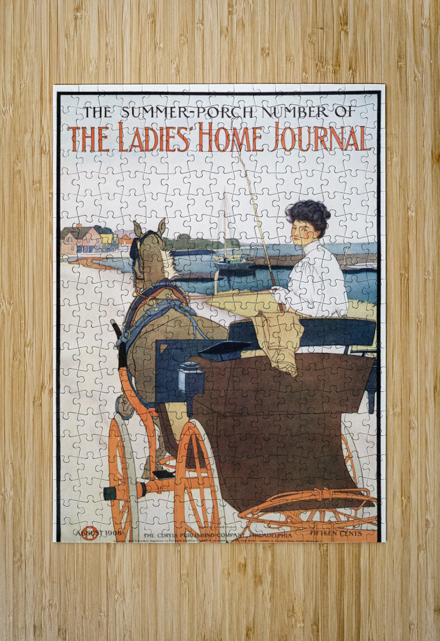 The Summer-Porch Number of The Ladies Home Journal 1908 by Edward Penfield IStockHistory com Puzzle printing