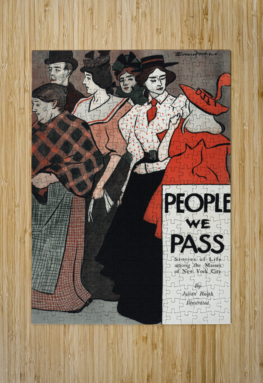 People we pass 1896 by Edward Penfield IStockHistory com Puzzle printing