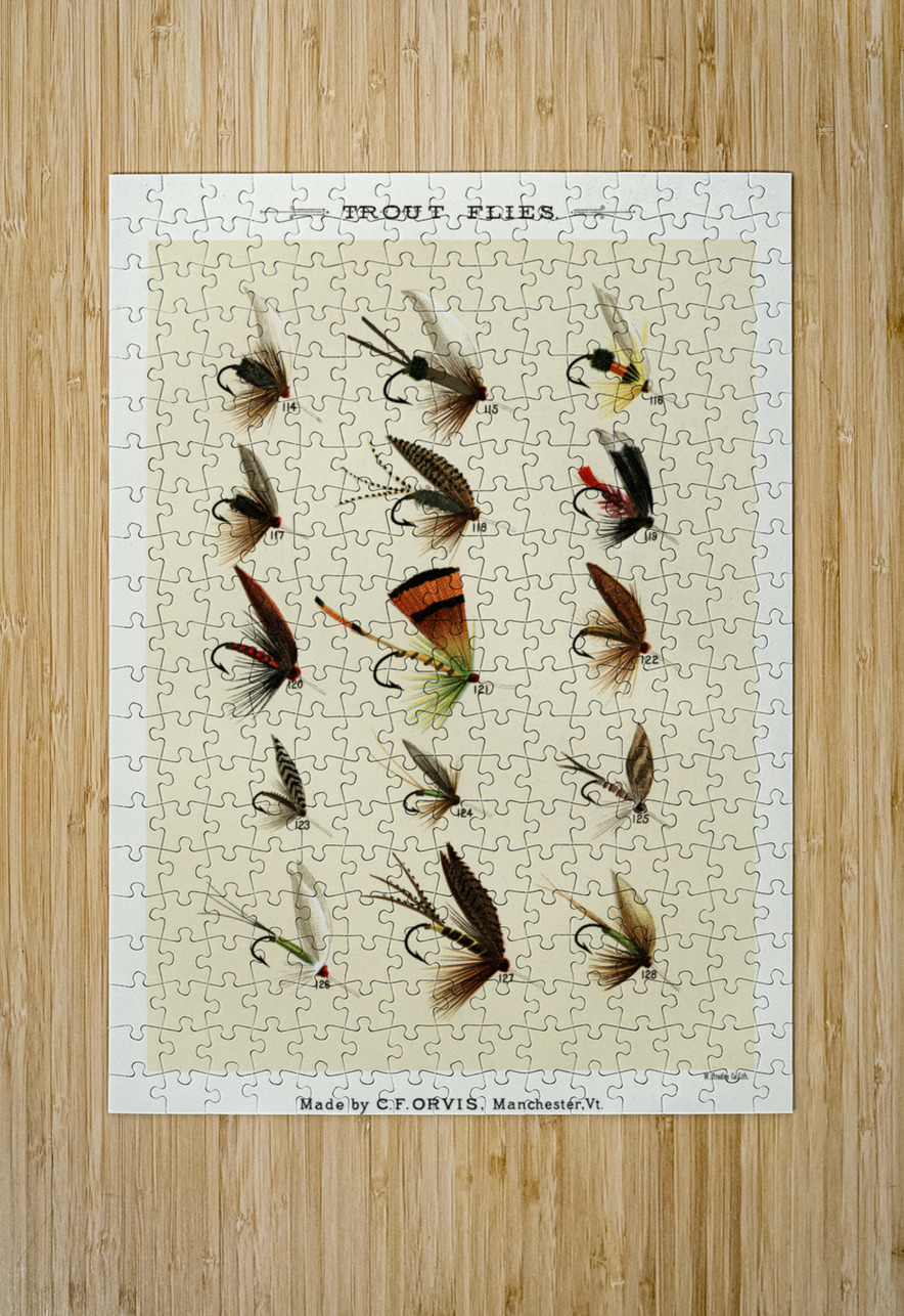 Trout Flies  IStockHistory com Puzzle printing