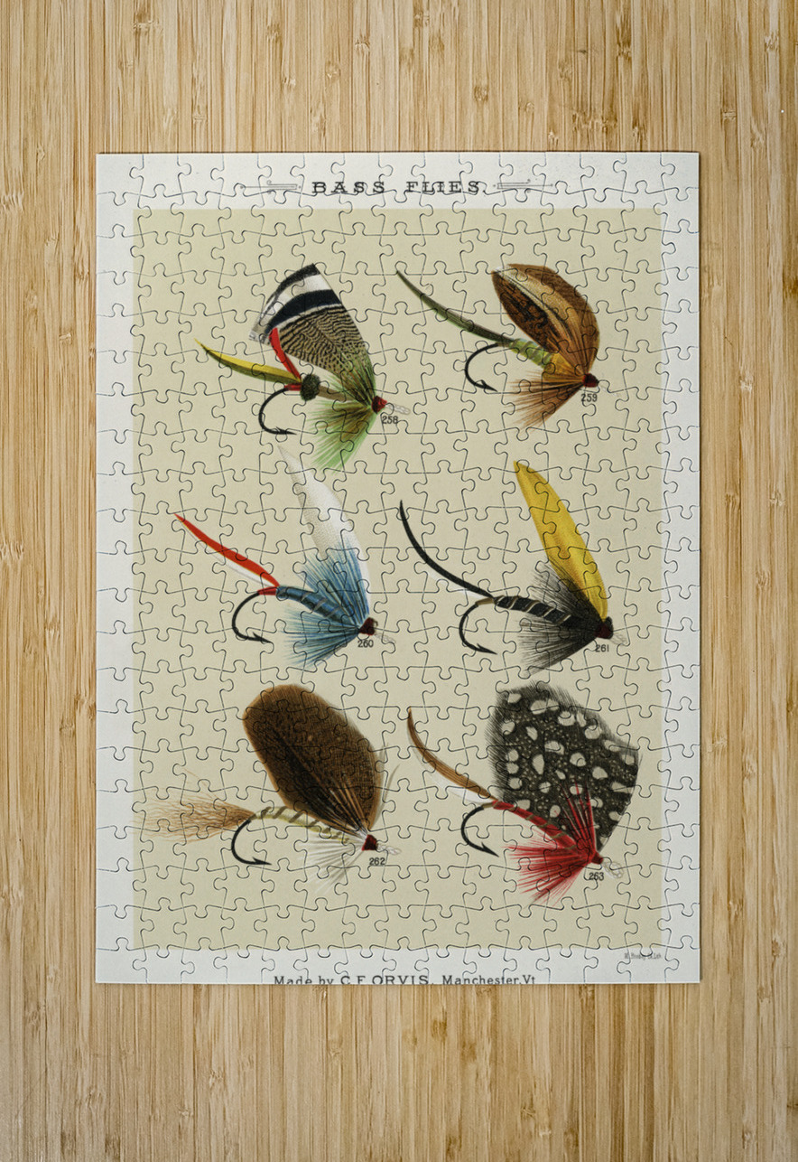 Bass Flies  IStockHistory com Puzzle printing