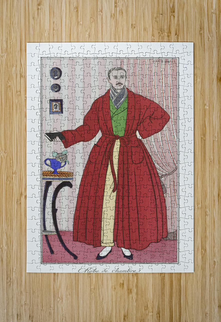 Costumes Parisiens 1913 fashion illustration  by George Barbier.  IStockHistory com Puzzle printing